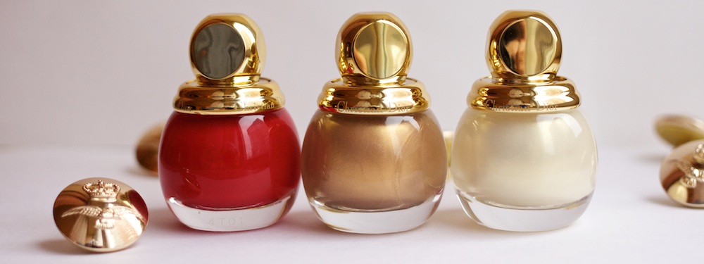 Dior Diorific Vernis #762 Shock, #241 Gold Equinoxe, #022 Mirror swatches