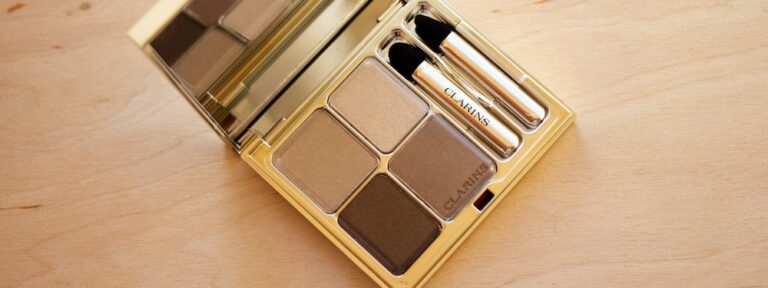 Clarins #13 Skin Tones Eye Quartet Mineral Palette Long-Lasting Wet & Dry