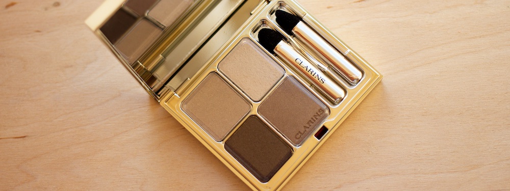 Clarins #13 Skin Tones Eye Quartet Mineral Palette Long-Lasting Wet & Dry