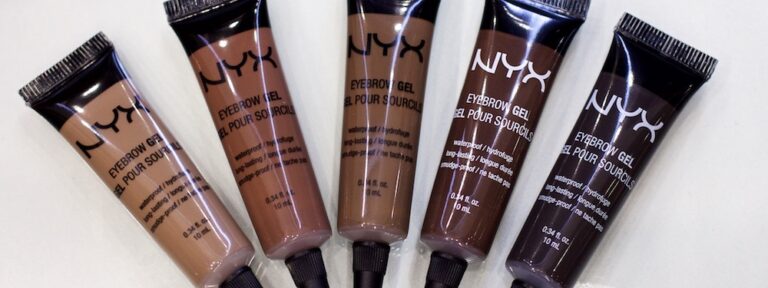 NYX Eyebrow Gel swatches