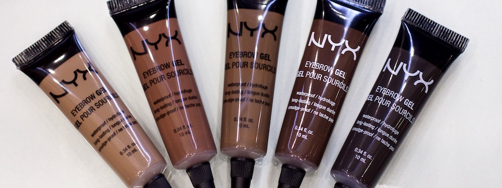 NYX Eyebrow Gel swatches