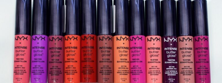 NYX Intense butter gloss - обзор и свотчи всех 12 оттенков