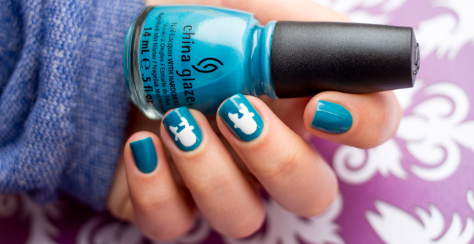 China Glaze - Aqua Baby трафареты RockstarNailStar