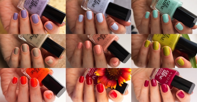 Avon Gel Shine swatches Ann Sokolova